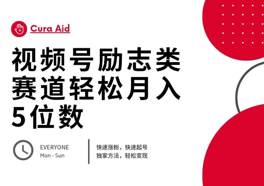 视频号励志类赛道快速涨粉500+,快速起号,轻松变现月入过W-MQ资源站