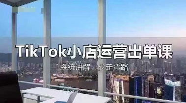 TikTok小店运营出单课,从开店选品、运营出单、发货回款,进行全流程讲解-MQ资源站