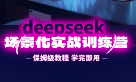 DeepSeek场景化实战训练营，保姆级教程，学完即用，手把手教你用DeepSeek提升效率-MQ资源站